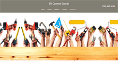 Desktop Screenshot of billcarpenterdrywall.com